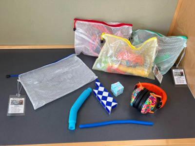 Sensory Kits bags full of items