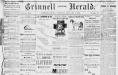 front page of The Grinnell Herald, 1881