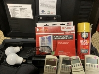 Energy Toolkit items out in an open black case