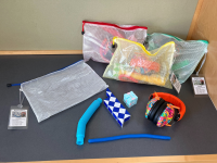 Sensory Kits bags full of items