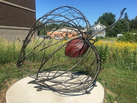 metal rods shaped into a seed