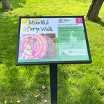 metal frame used to display story pages