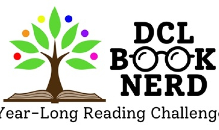 Logo for Book Nerd with glasses 